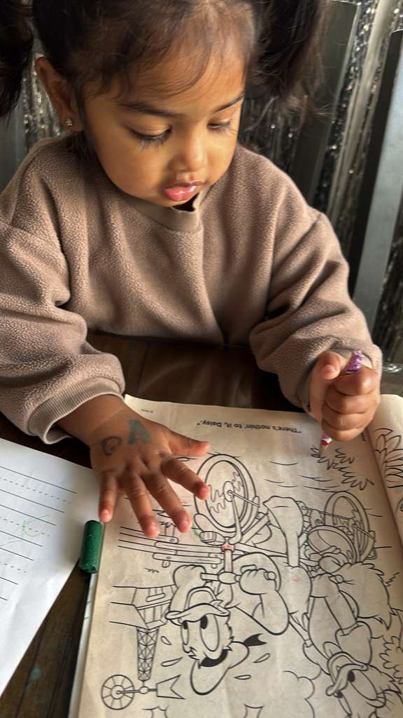 Children engaged in learning activities at Baala Vikaas Daycare